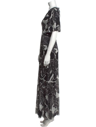Fuzzi Printed Long Dress