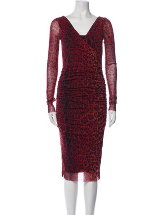 Fuzzi Animal Print Mini Dress