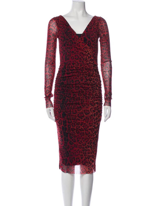 Fuzzi Animal Print Mini Dress