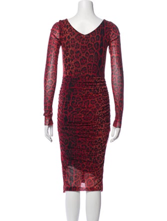 Fuzzi Animal Print Mini Dress