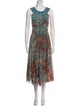 Fuzzi Paisley Print Knee-Length Dress