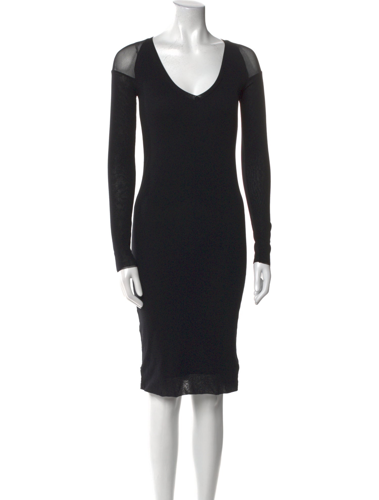 Fuzzi V-Neck Knee-Length Dress