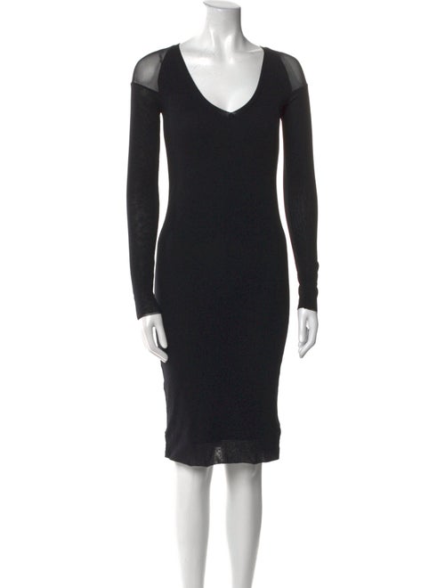 Fuzzi V-Neck Knee-Length Dress