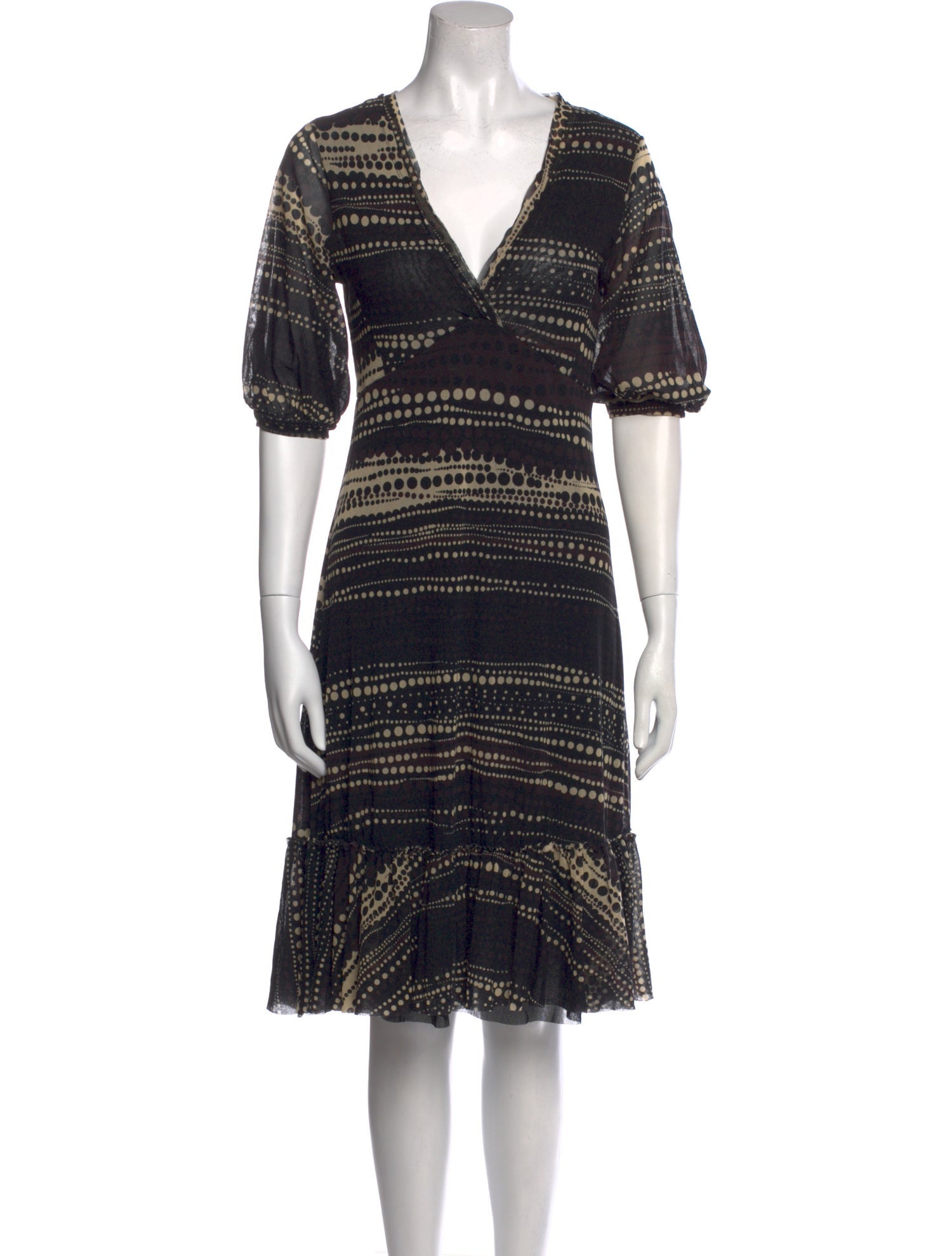 Fuzzi Printed Knee-Length Dress