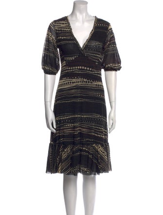 Fuzzi Printed Knee-Length Dress