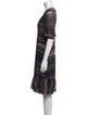 Fuzzi Printed Knee-Length Dress
