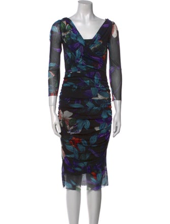 Fuzzi Printed Knee-Length Dress