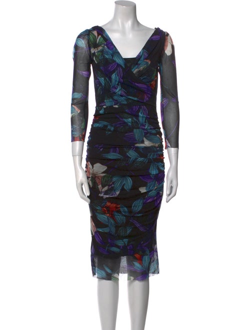 Fuzzi Printed Knee-Length Dress