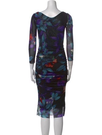 Fuzzi Printed Knee-Length Dress