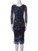 Fuzzi Printed Knee-Length Dress