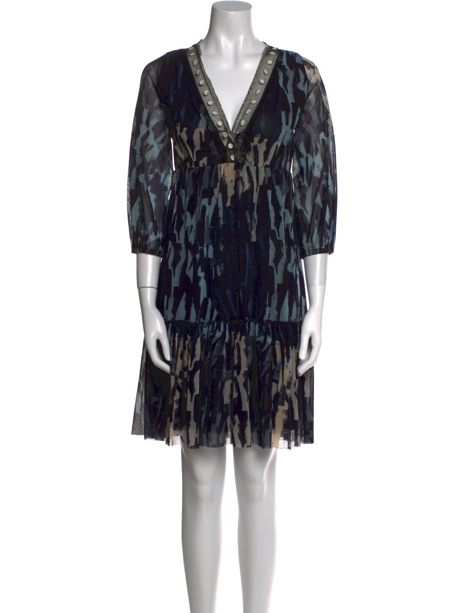 Fuzzi Printed Mini Dress