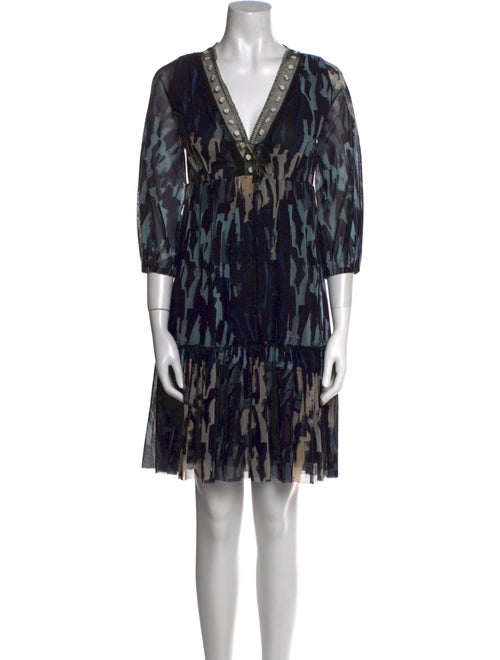 Fuzzi Printed Mini Dress