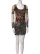 Fuzzi Printed Mini Dress
