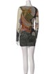 Fuzzi Printed Mini Dress
