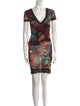 Fuzzi Printed Mini Dress