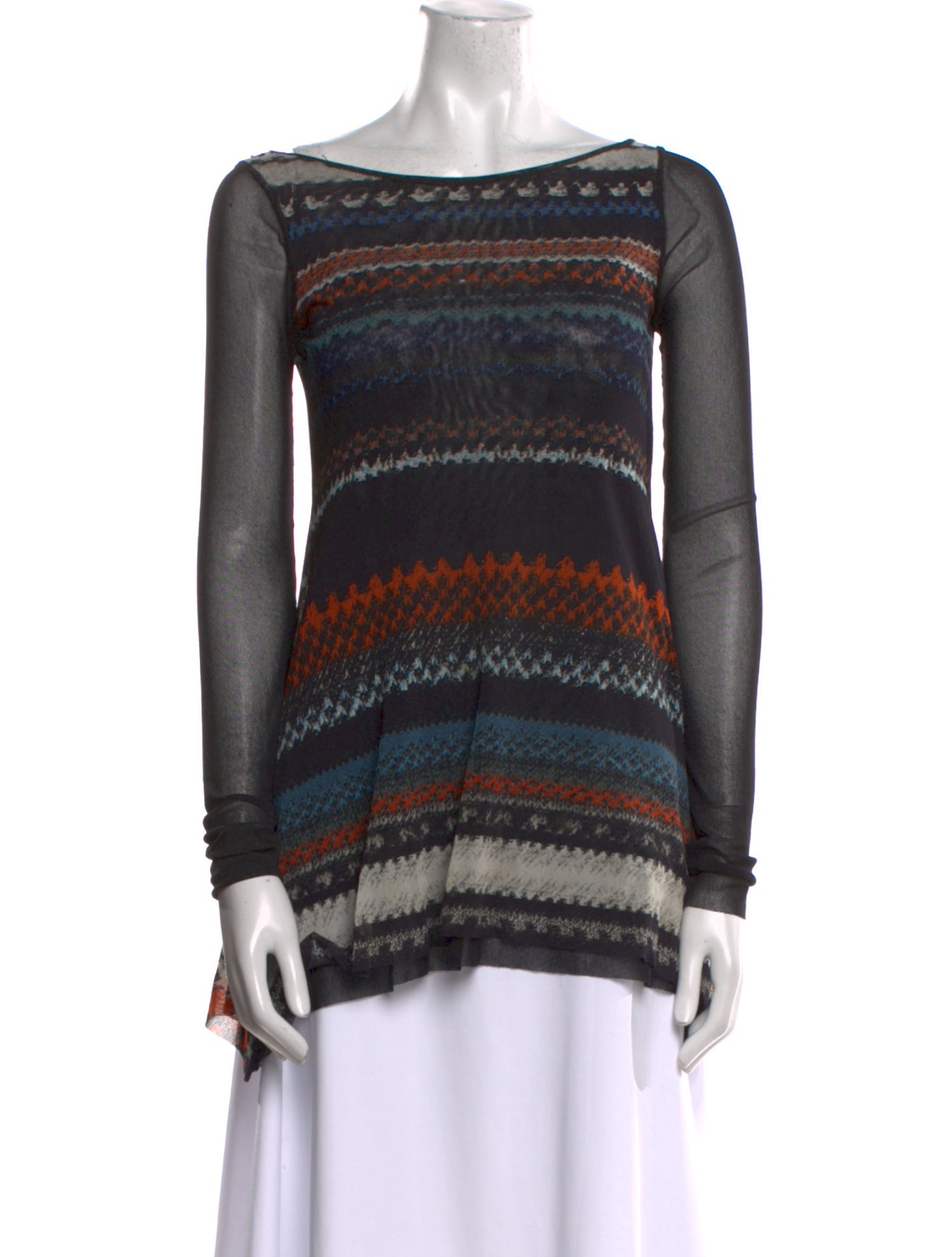 Fuzzi Striped Mini Dress