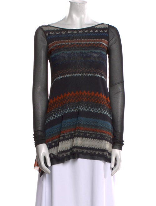 Fuzzi Striped Mini Dress