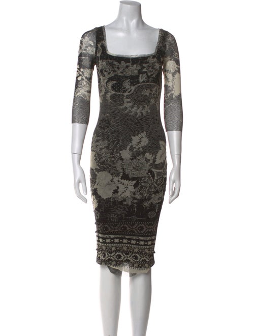 Fuzzi Printed Knee-Length Dress