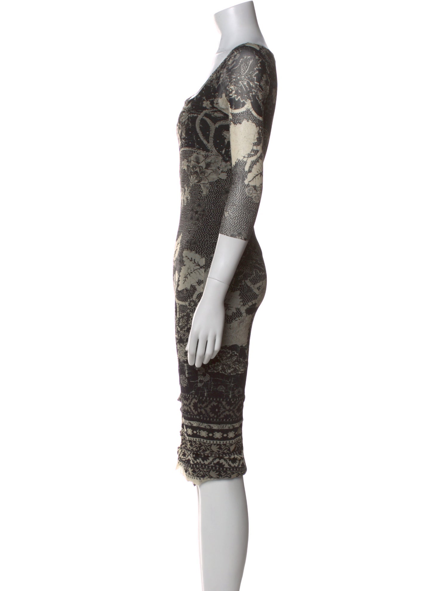 Fuzzi Printed Knee-Length Dress