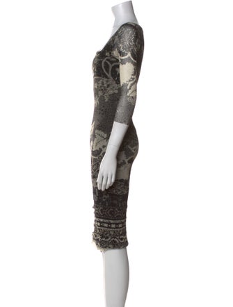 Fuzzi Printed Knee-Length Dress