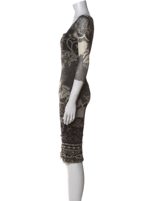 Fuzzi Printed Knee-Length Dress