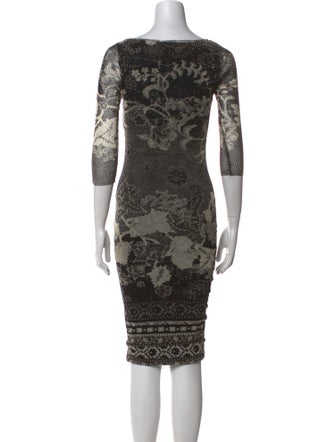Fuzzi Printed Knee-Length Dress