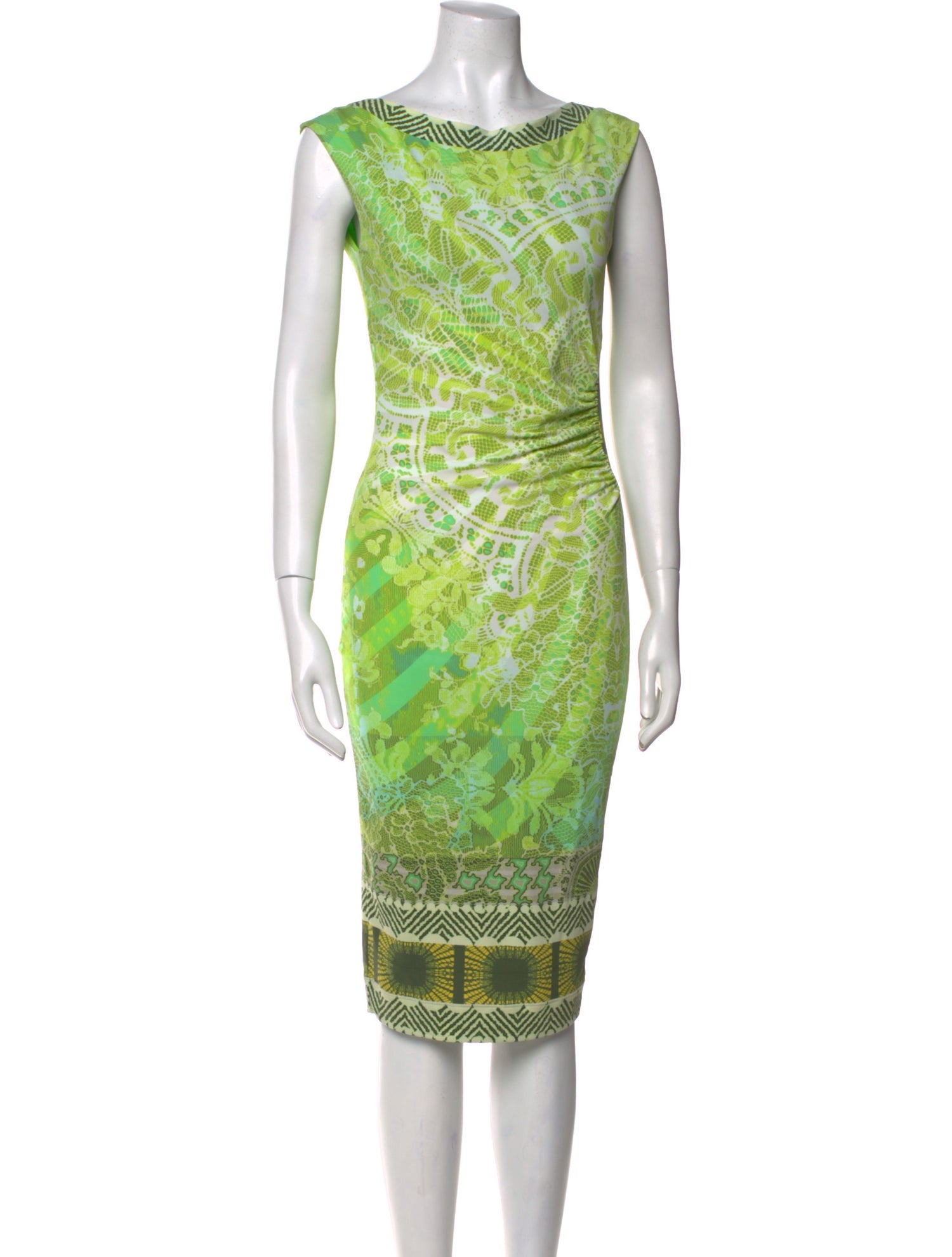 Fuzzi Printed Knee-Length Dress