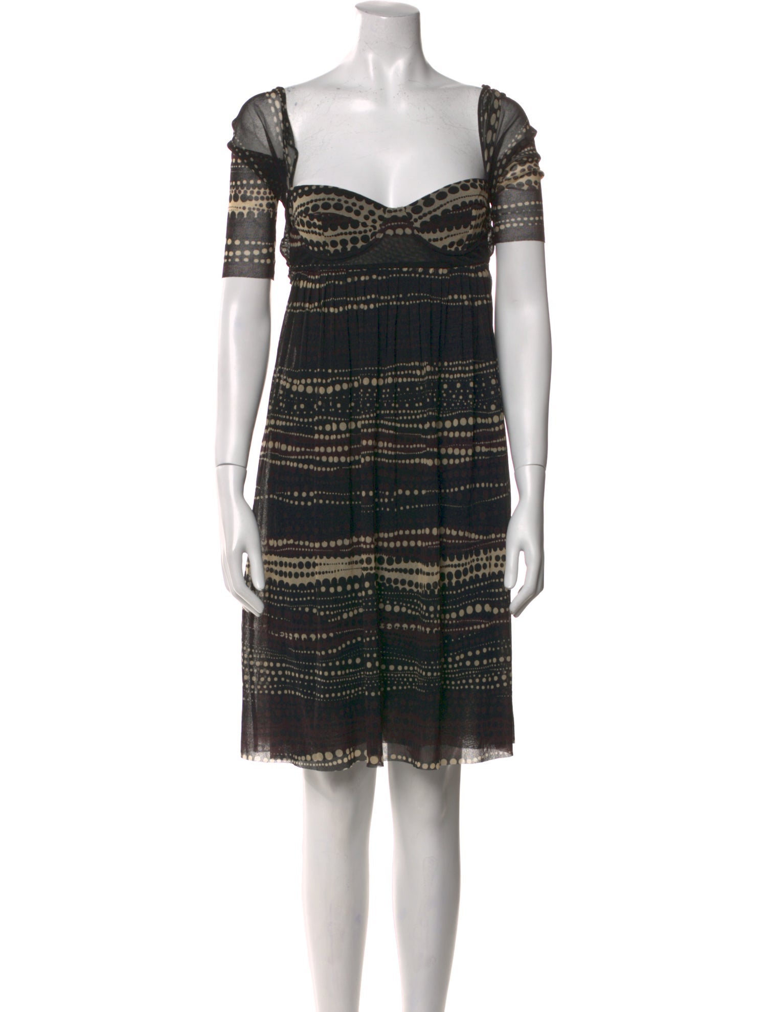 Fuzzi Printed Knee-Length Dress