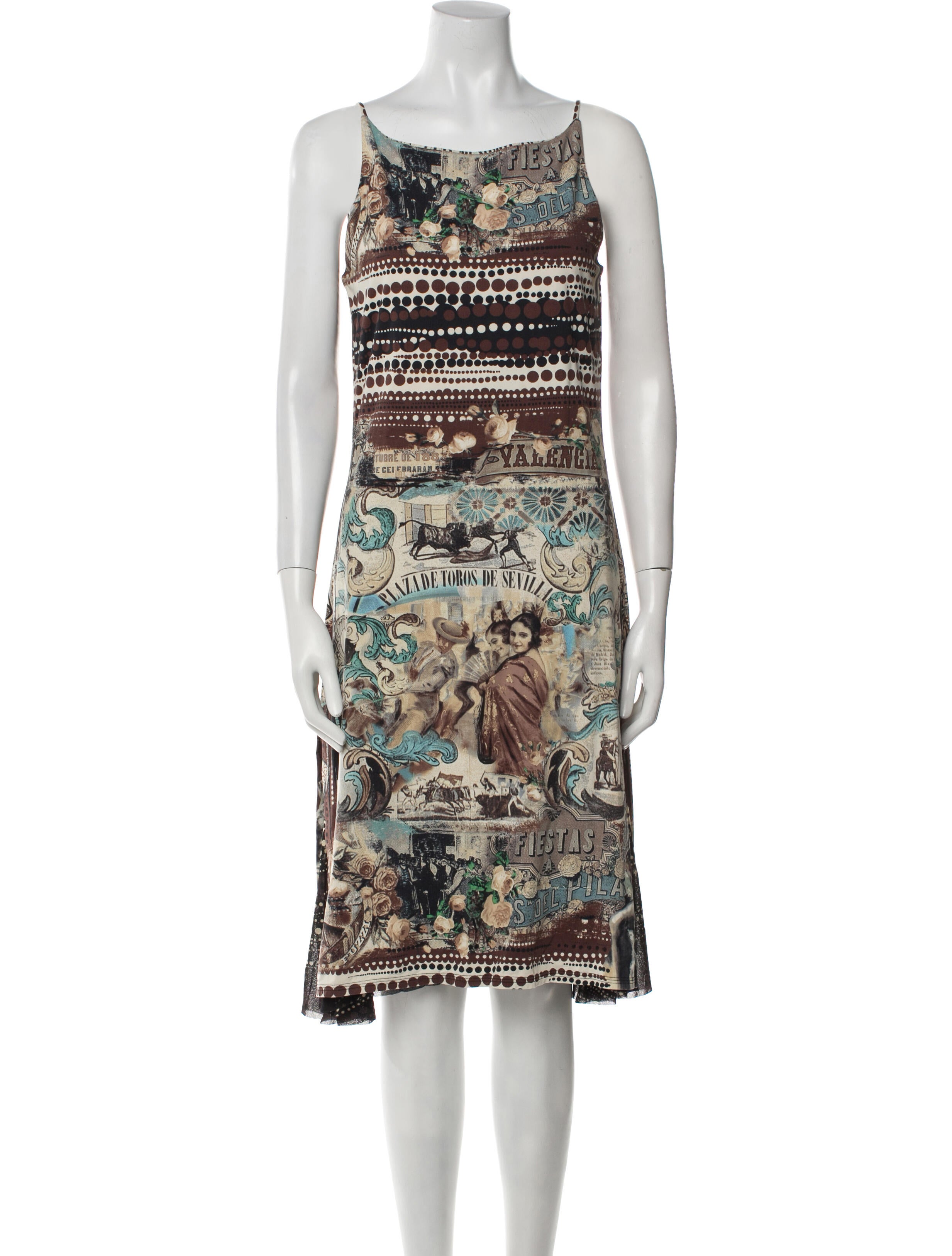 Fuzzi Printed Knee-Length Dress