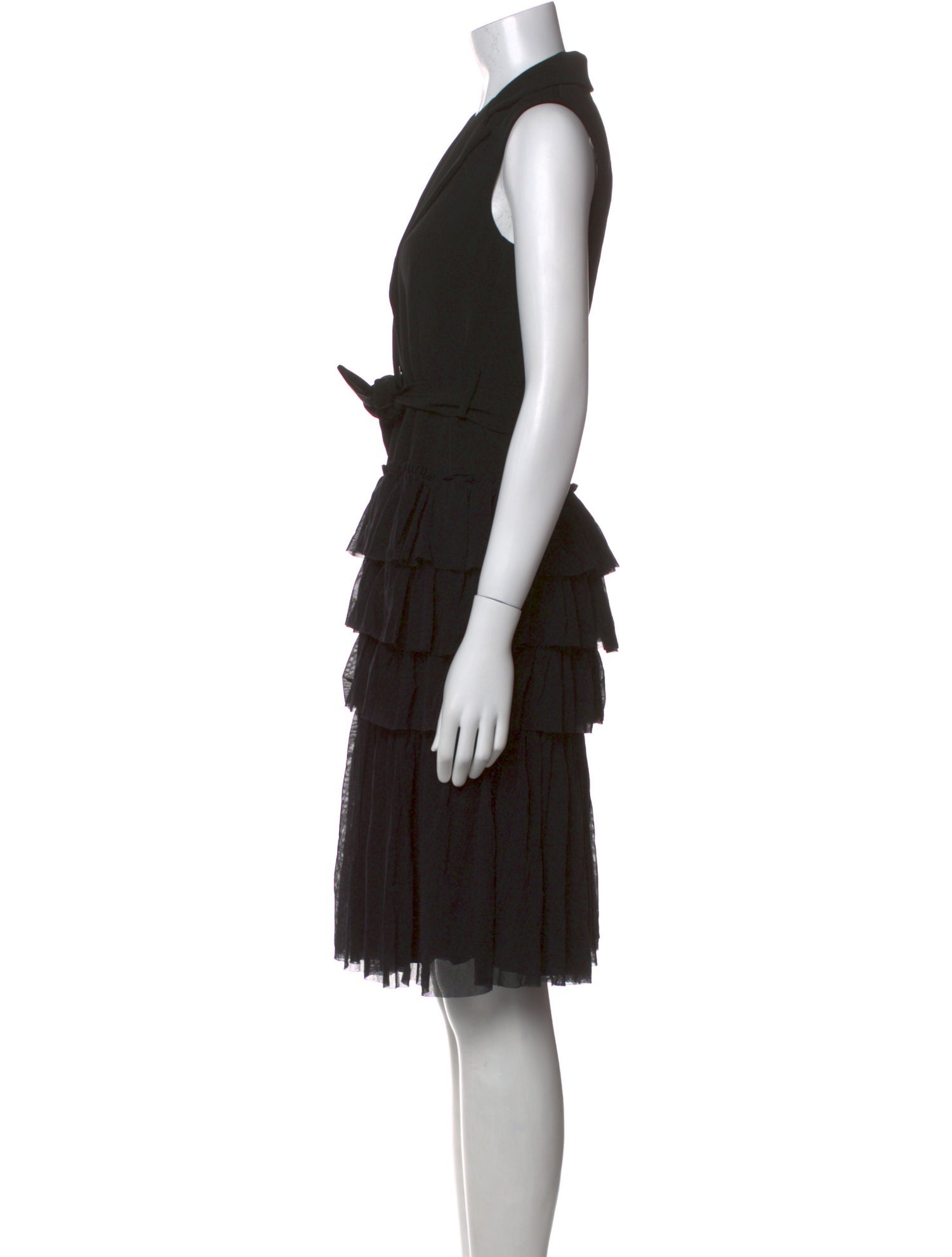 Fuzzi V-Neck Knee-Length Dress