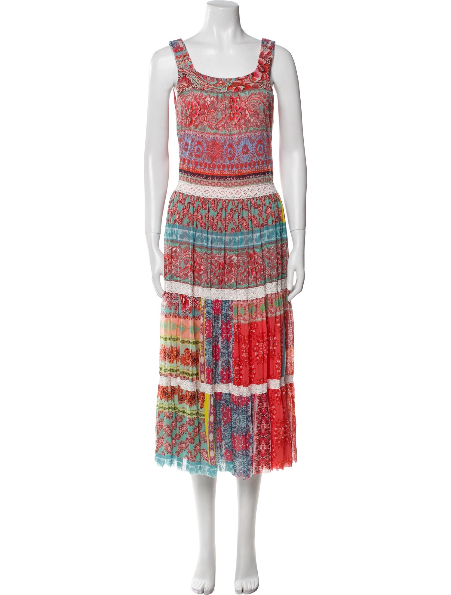 Fuzzi Printed Midi Length Dress