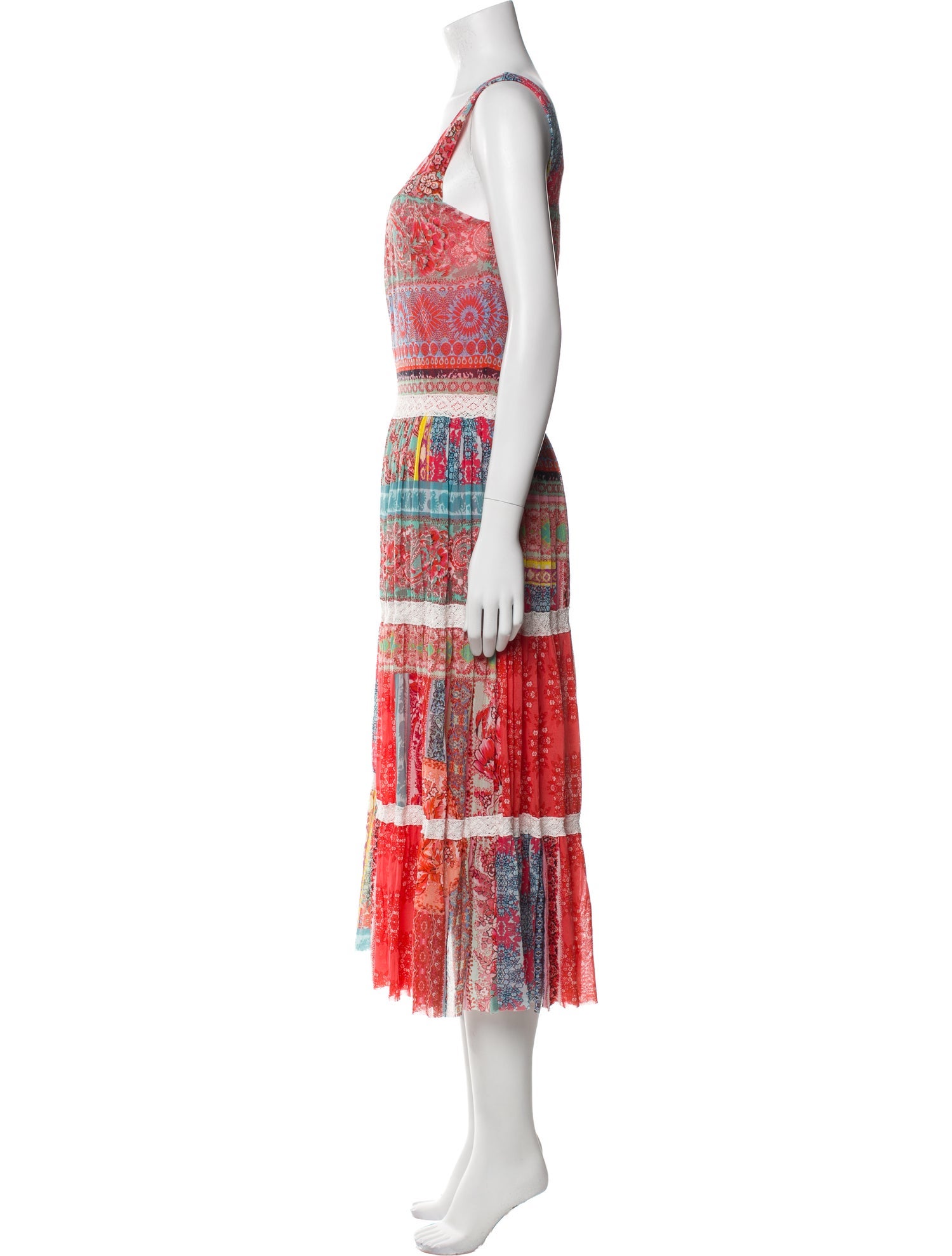 Fuzzi Printed Midi Length Dress