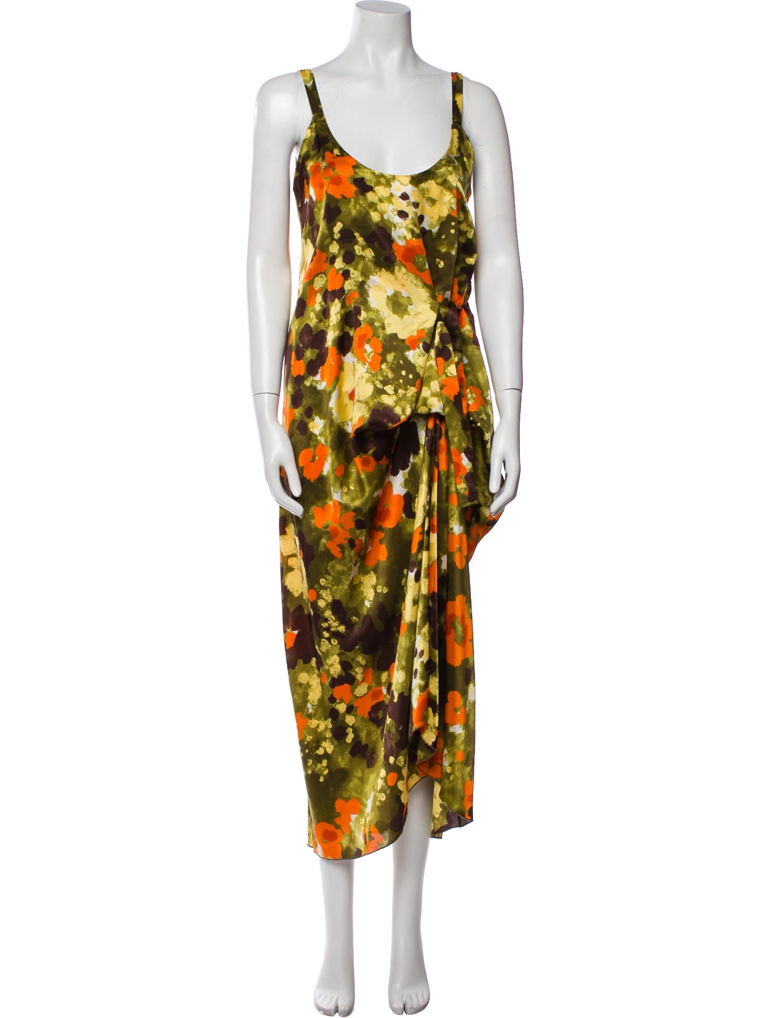 Fuzzi Silk Long Dress