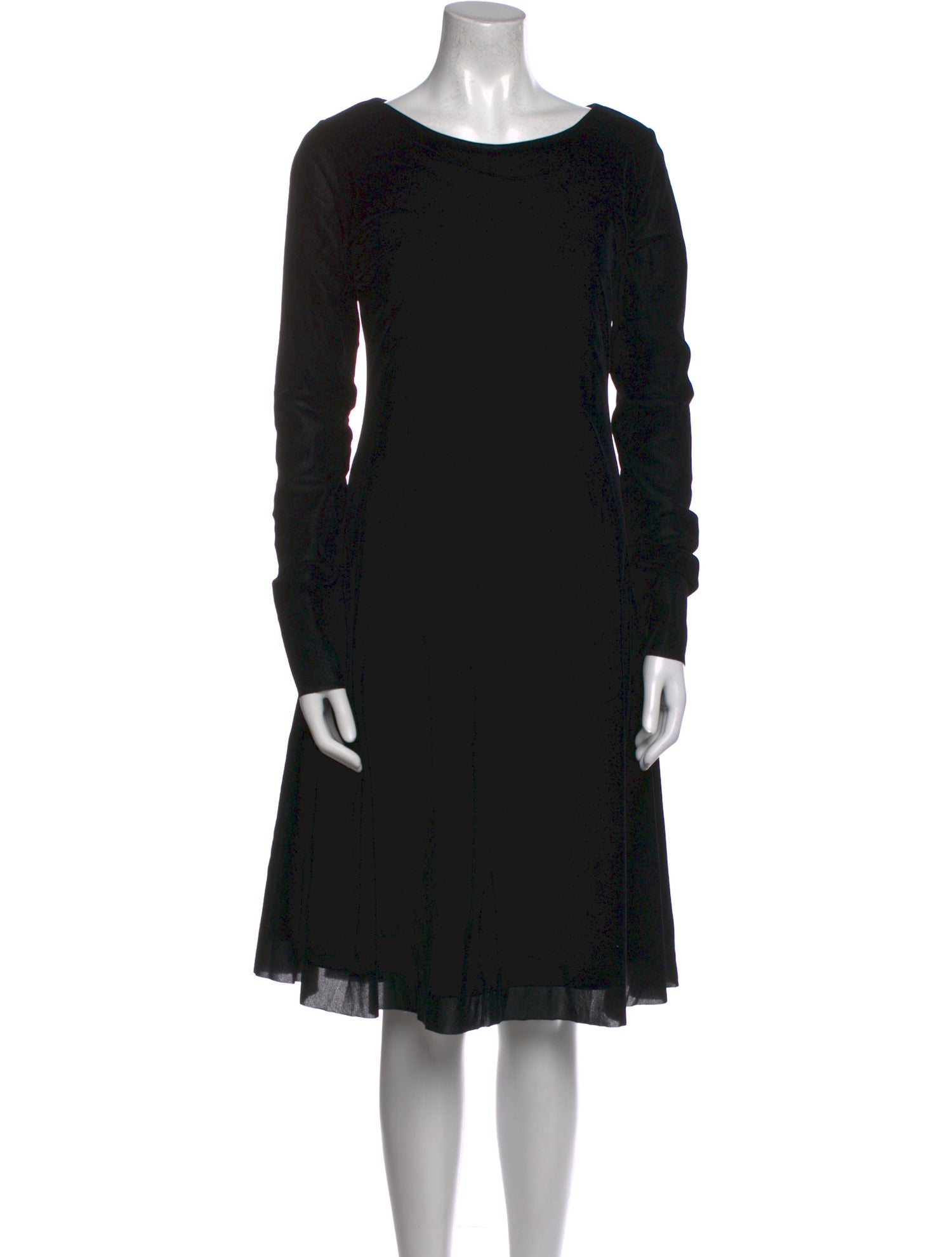 Fuzzi Scoop Neck Knee-Length Dress