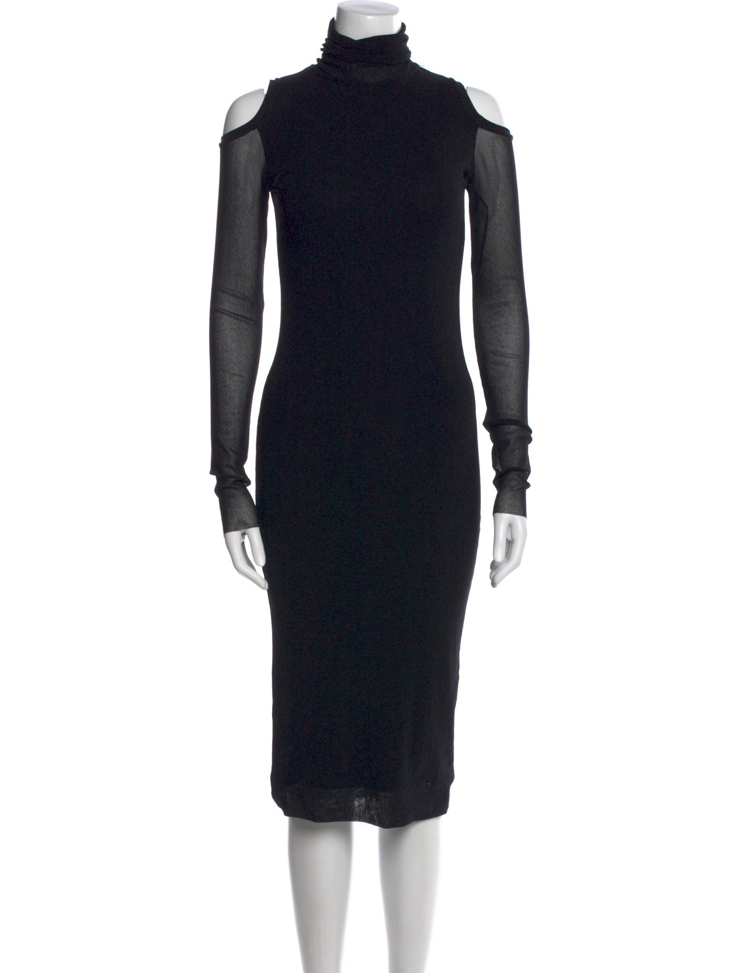 Fuzzi Turtleneck Midi Length Dress