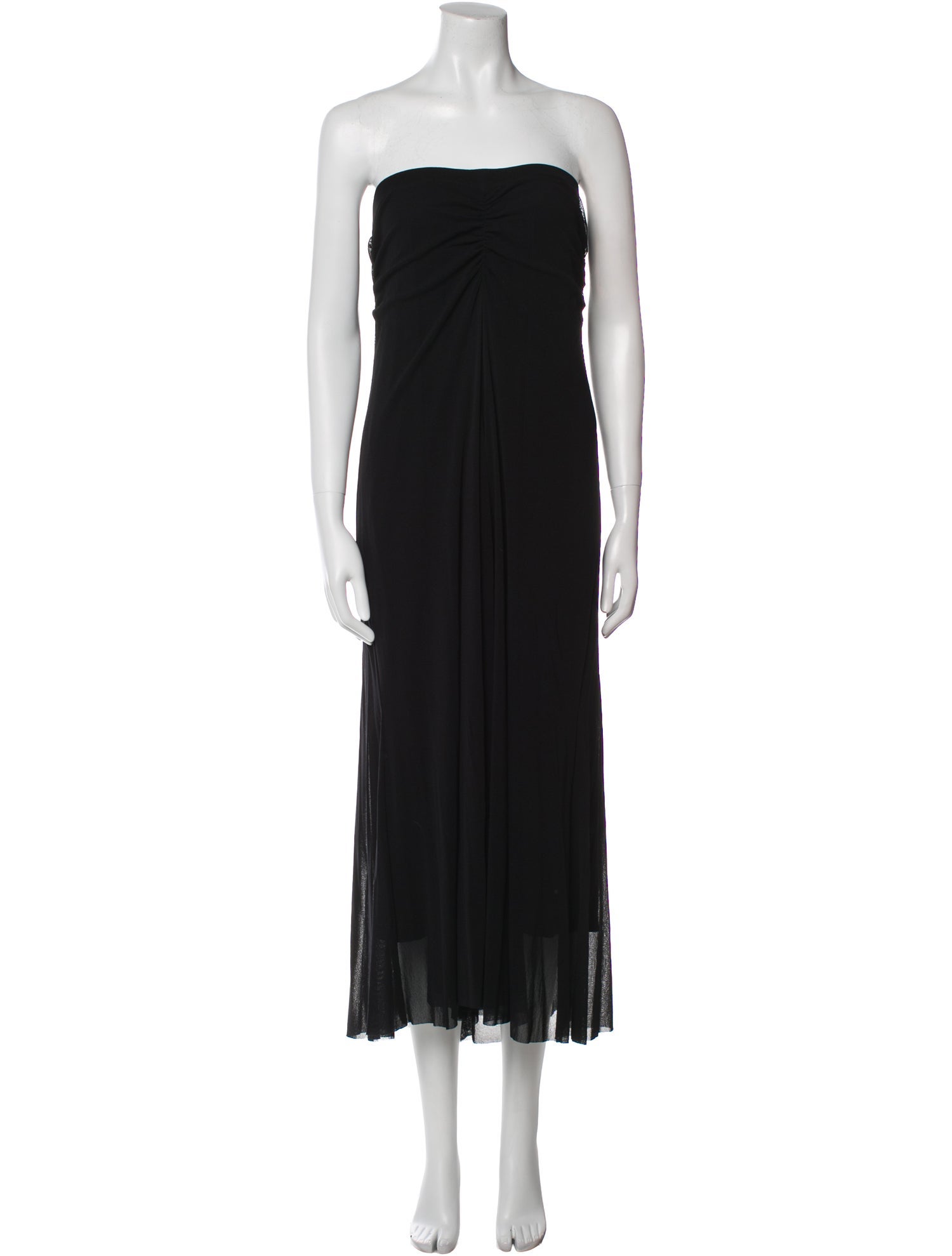 Fuzzi Strapless Knee-Length Dress