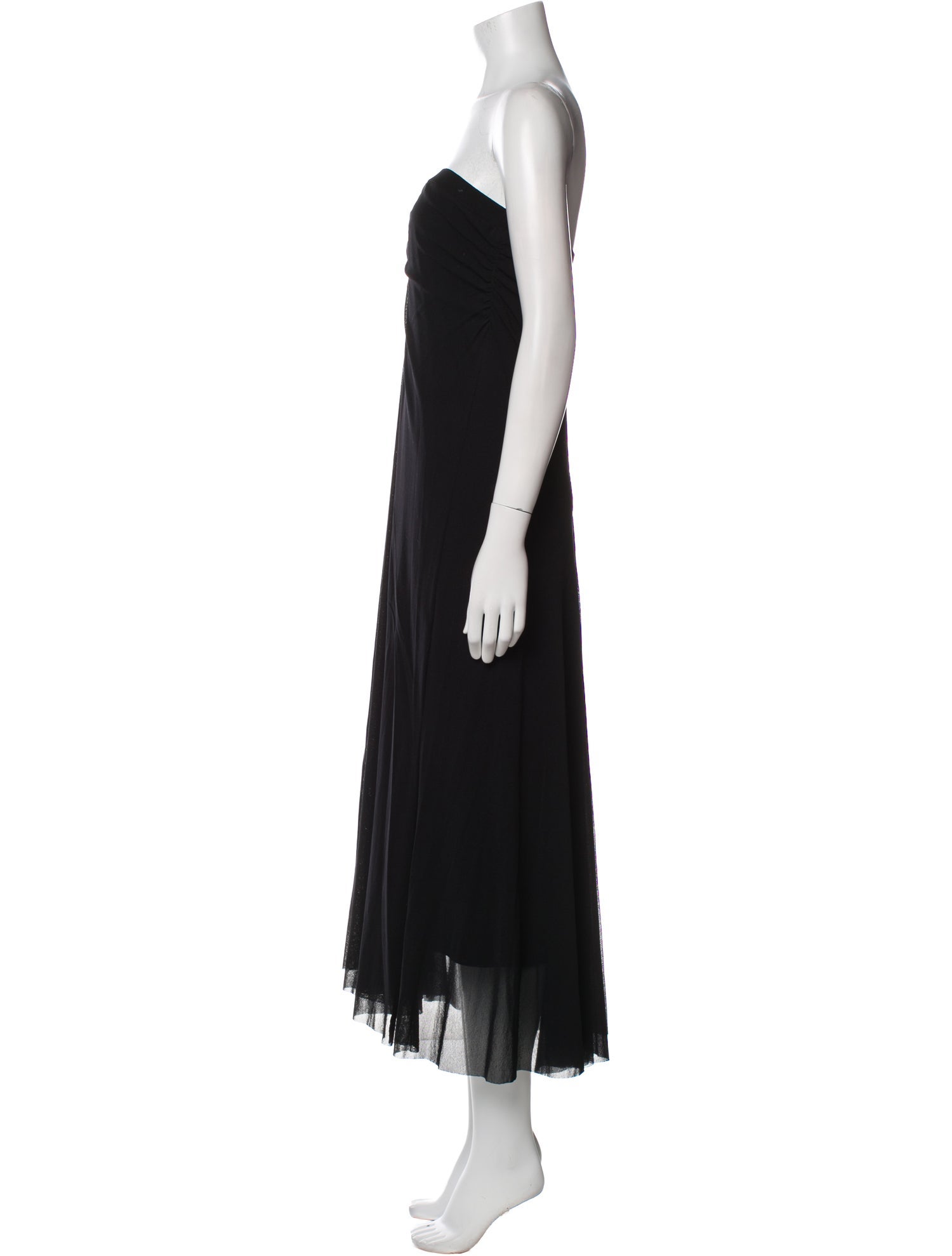 Fuzzi Strapless Knee-Length Dress