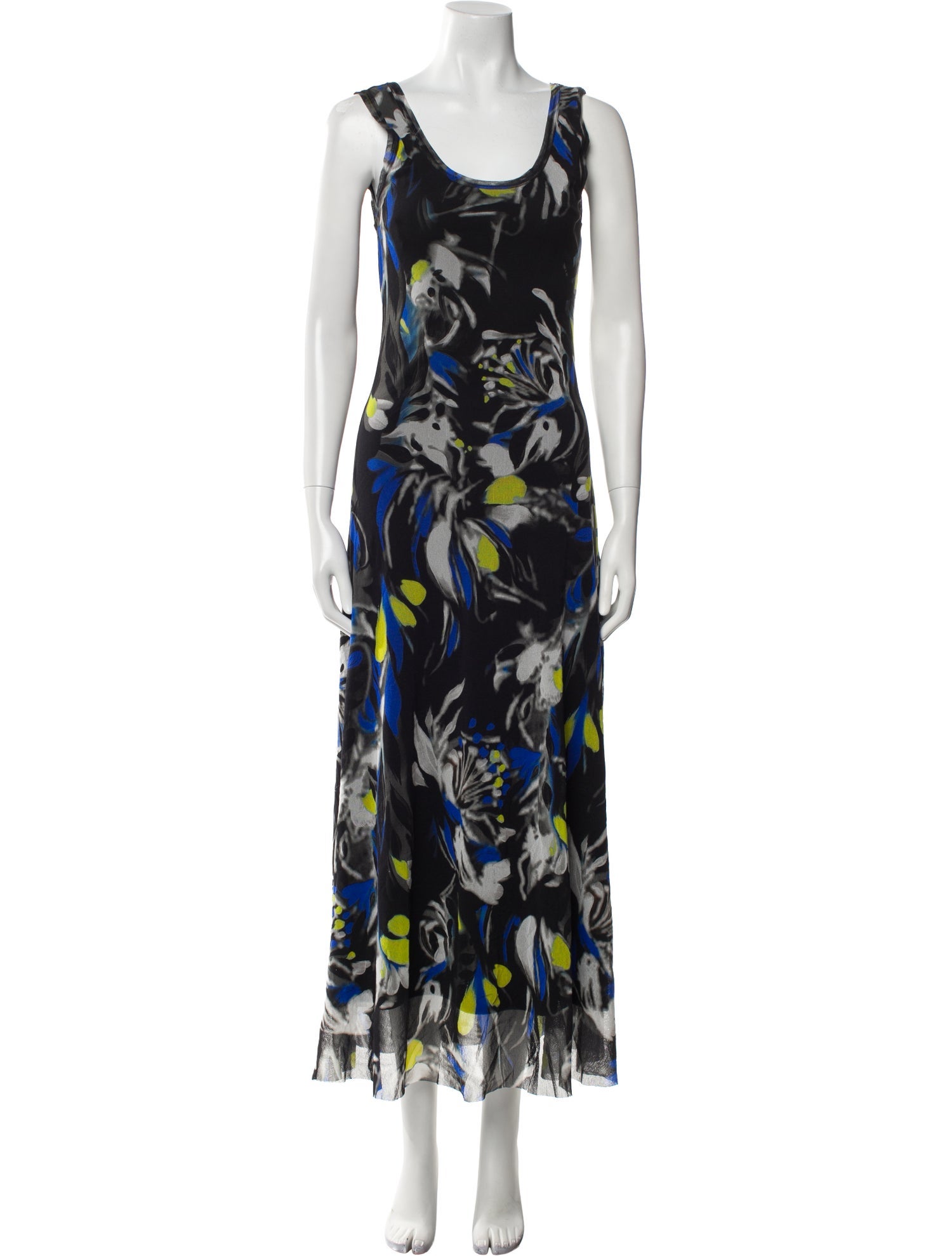 Fuzzi Floral Print Long Dress