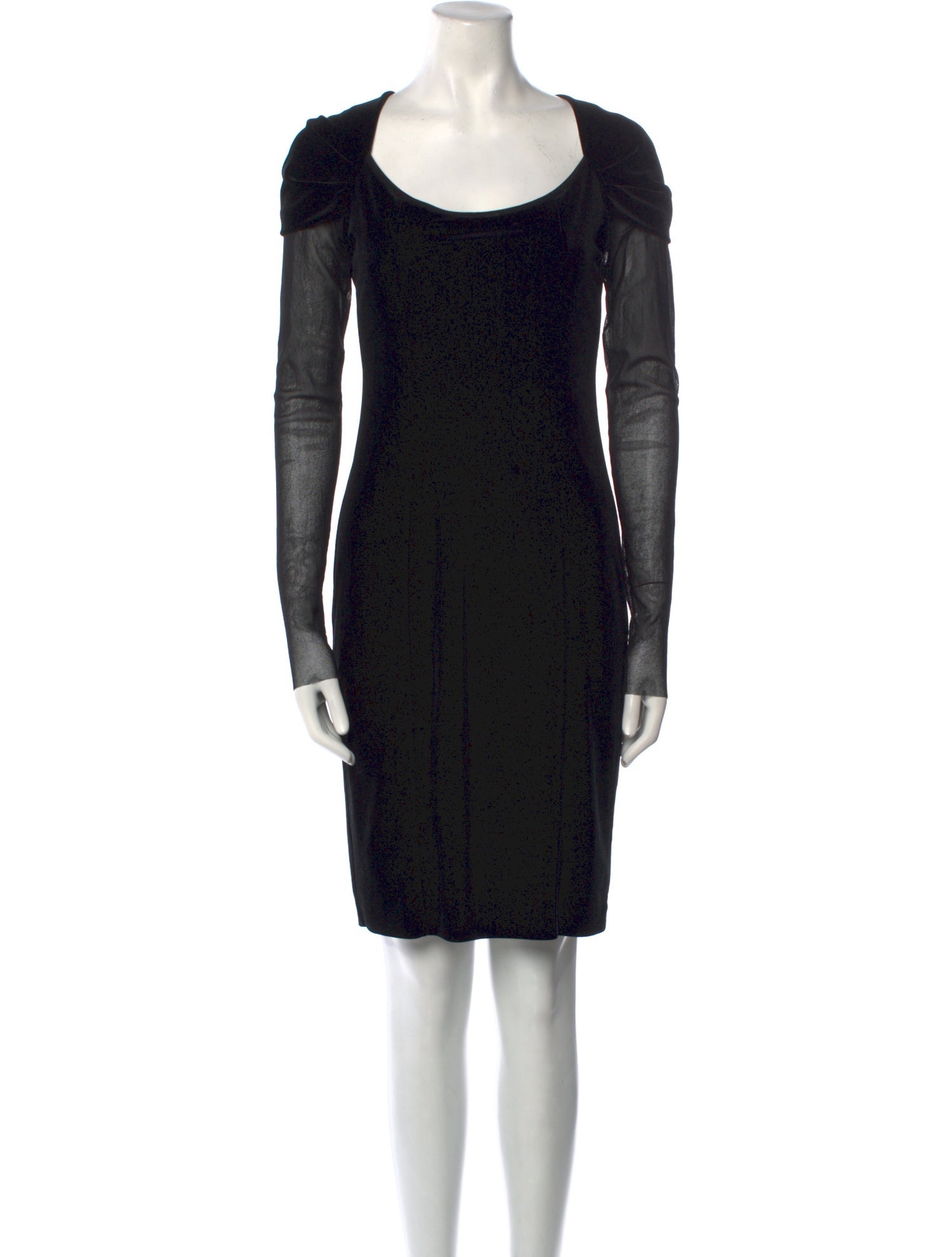 Fuzzi Scoop Neck Knee-Length Dress