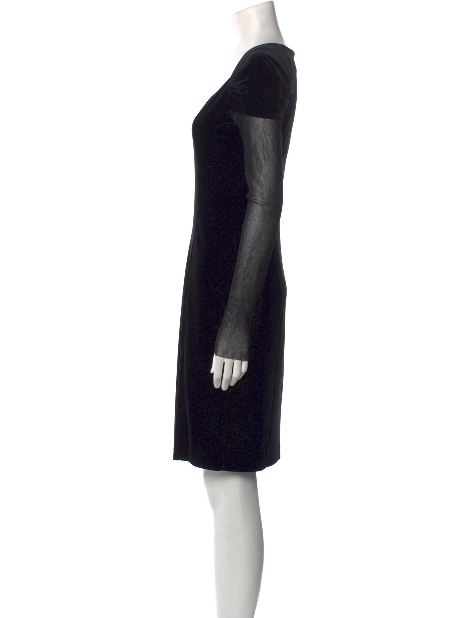 Fuzzi Scoop Neck Knee-Length Dress