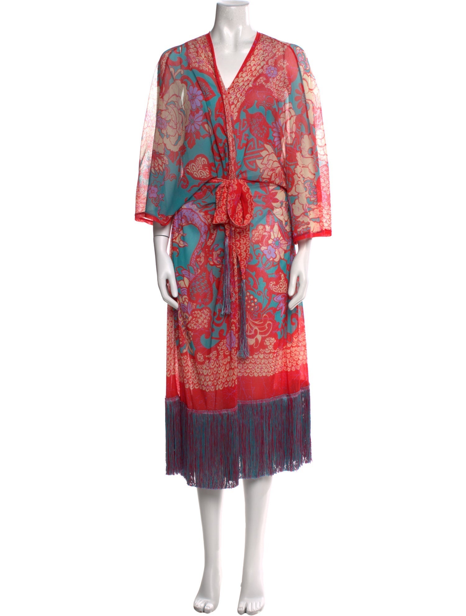 Fuzzi Printed Midi Length Dress w/ Tags