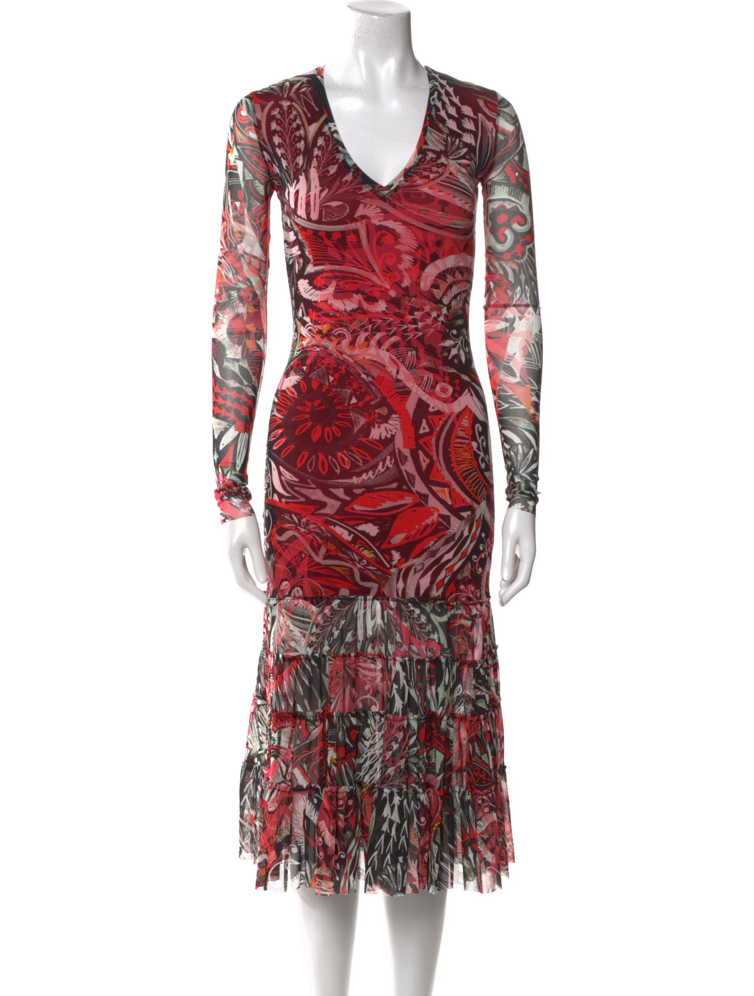 Fuzzi Nylon Midi Length Dress