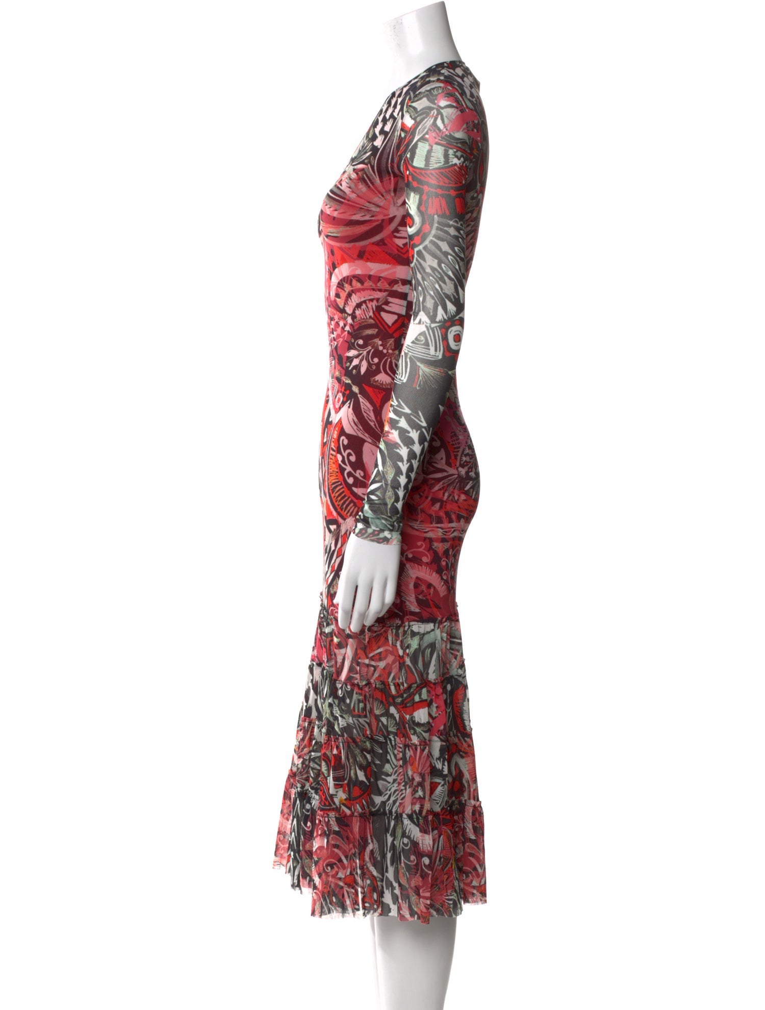 Fuzzi Nylon Midi Length Dress