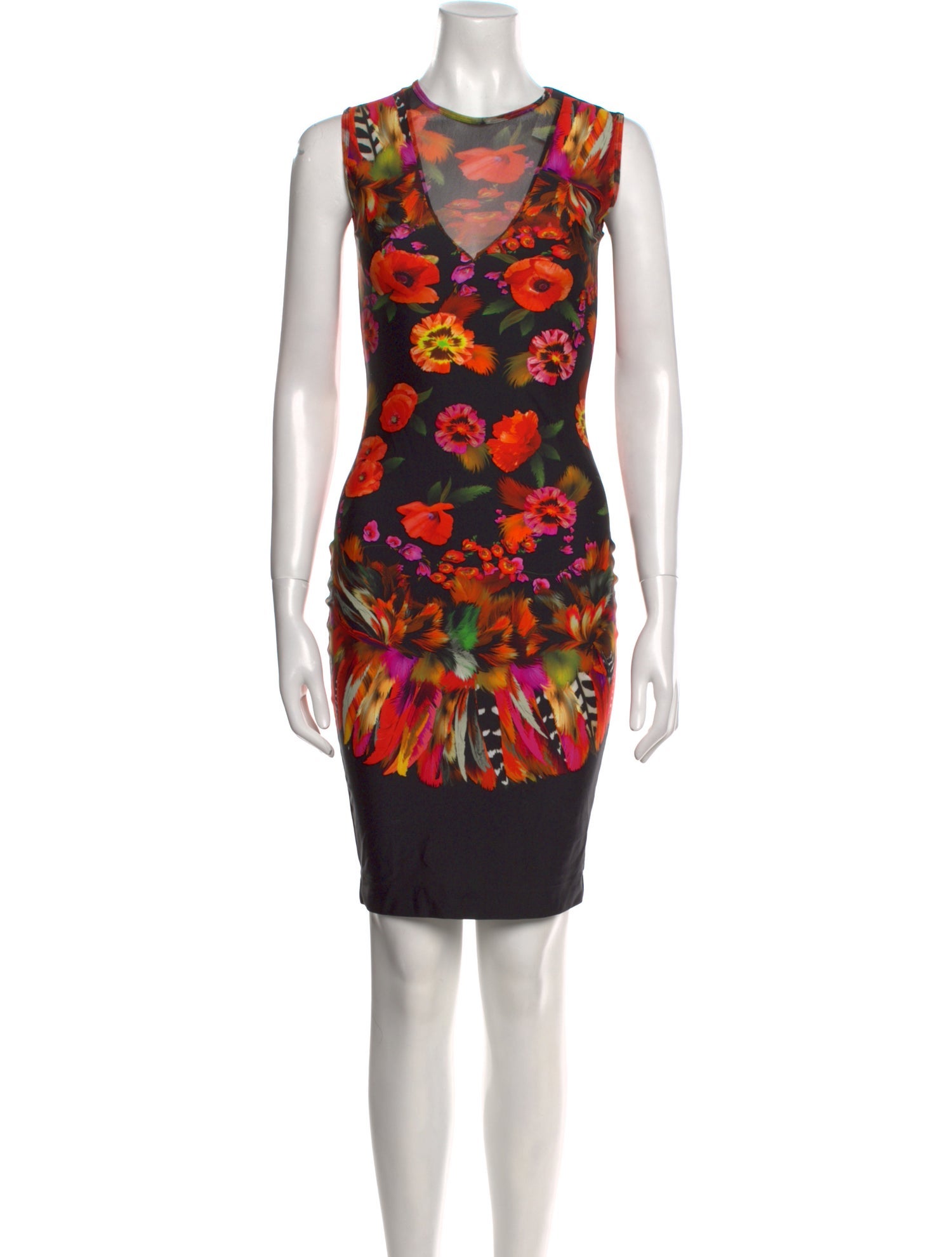 Fuzzi Printed Knee-Length Dress