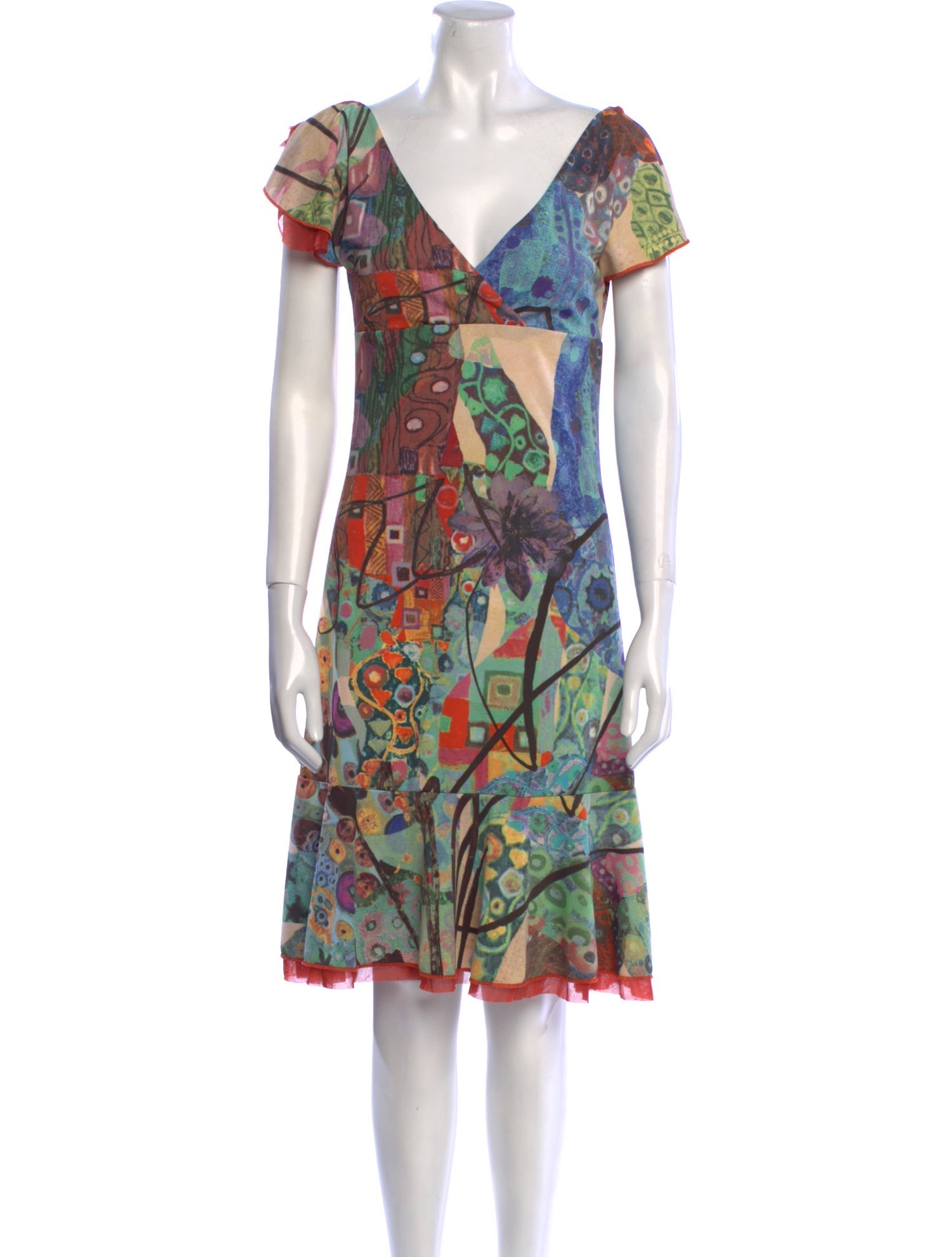 Fuzzi Printed Mini Dress