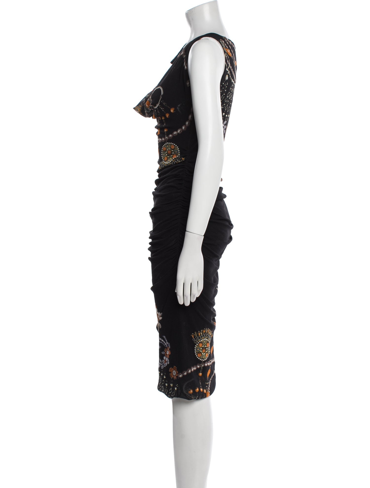 Fuzzi Printed Midi Length Dress