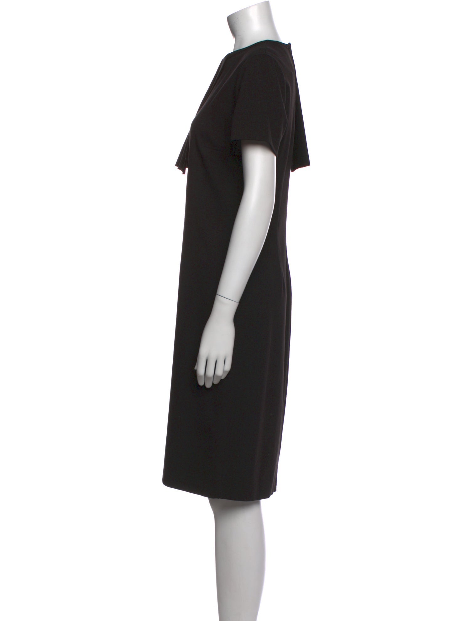 Fuzzi Crew Neck Knee-Length Dress