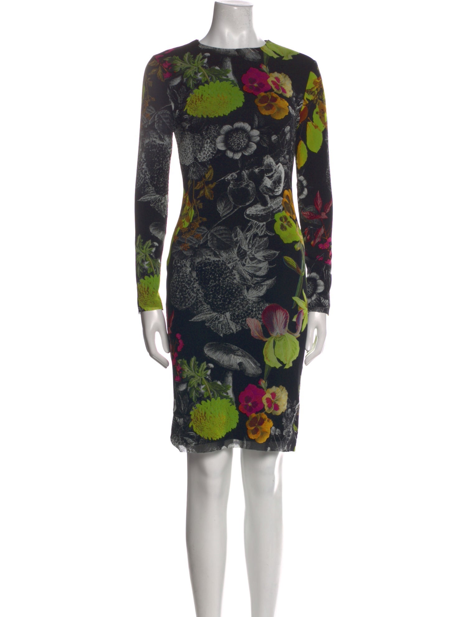 Fuzzi Floral Print Knee-Length Dress w/ Tags