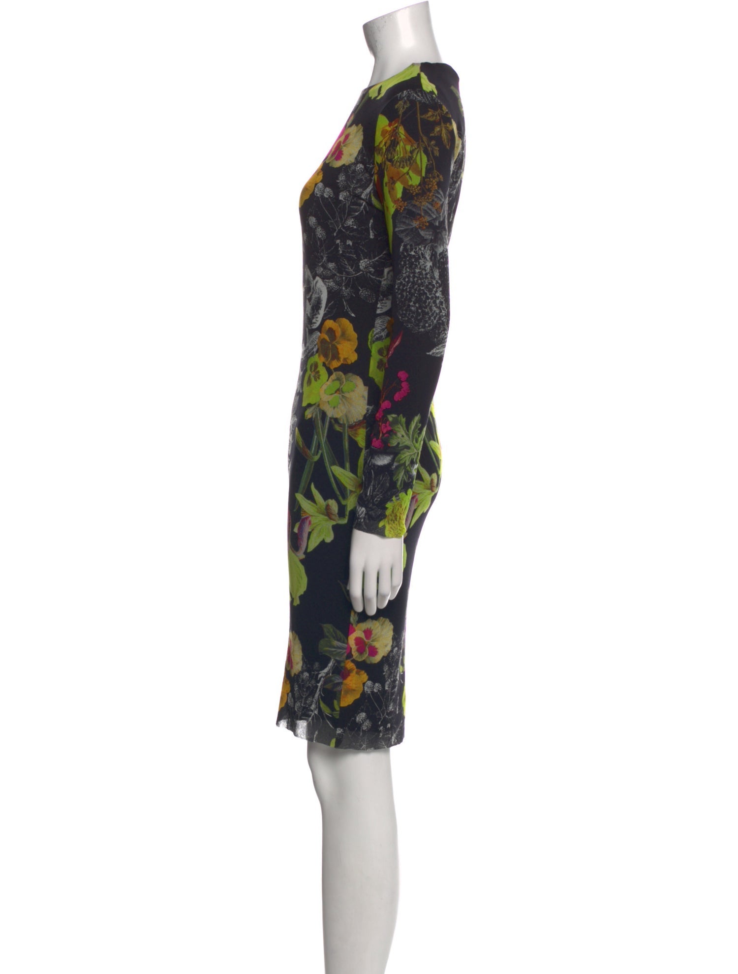 Fuzzi Floral Print Knee-Length Dress w/ Tags