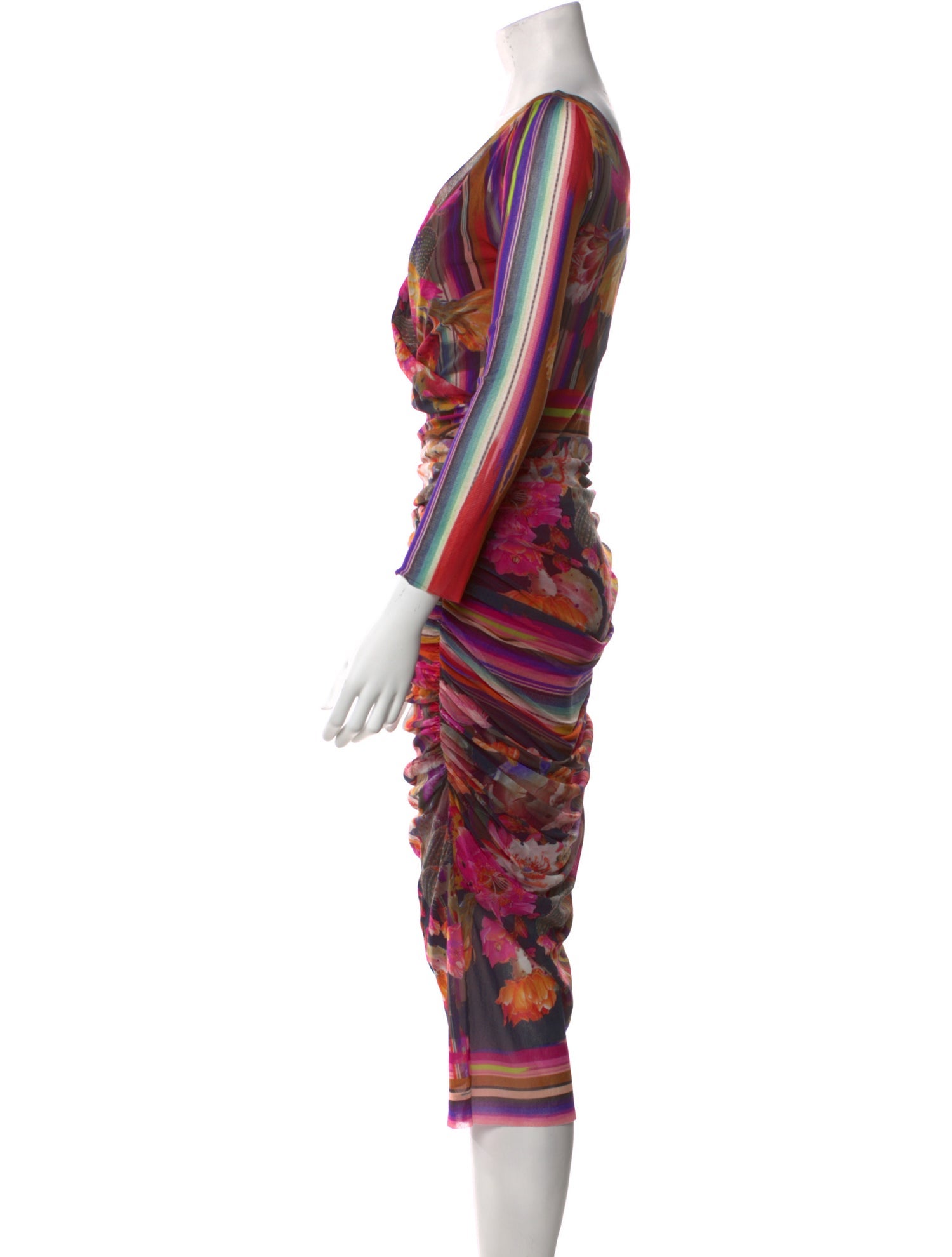 Fuzzi Printed Midi Length Dress w/ Tags